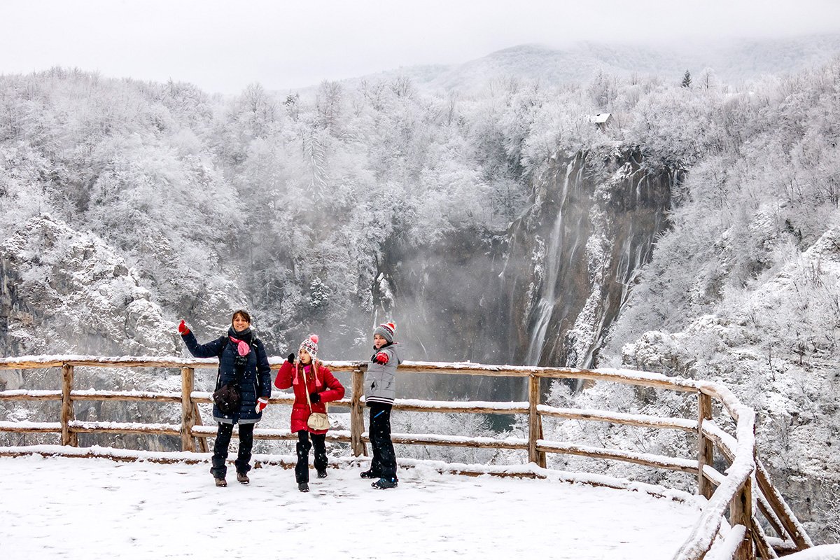 Plitvice télen